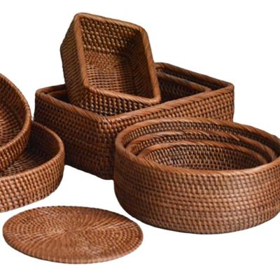 China Wholesale China Handmade Willow Wicker Food Basket with Handle for Storage for sale