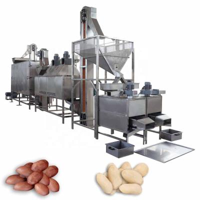 China High peel price cheap automatic dry rate screw peanut red skin peeling machine for sale for sale