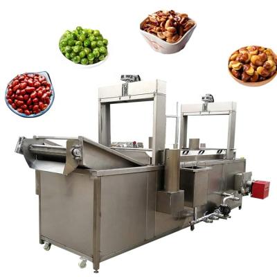 China Save Oil LEHAO Large Capacity Continuous Frying Machine For Peanuts Nuts And Soybeans for sale