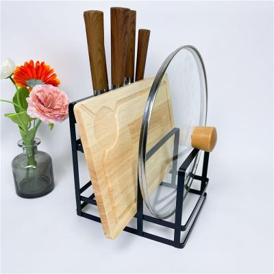 China GOURMAID Sustainable Kitchen 6 Slot Knife Block Holder Cutting Board Holder for sale