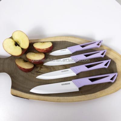 China GOURMAID Zirconia Knife Set 6 inch++5 inch+4 inch+3 Inch Viable Ceramic Zirconia Ceramic Knife Set for sale