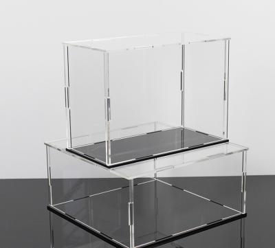 China Hot GOURM Bending Acrylic Box DIY Custom Design Plexiglass Acrylic Storage Display Box GLIPA750-5 for sale