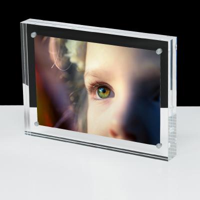 China GOURM Acrylic Photo Frame Custom Design Plexiglass Acrylic Storage Presentation Box GLIPA760-2 for sale