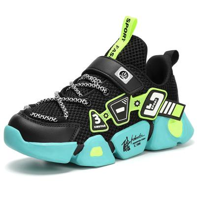 China Trend Children's Breathable Mesh Breathable Sneakers Shoes For Boys Lightweight Kids Size 28-39 Running Sports Shoes for sale