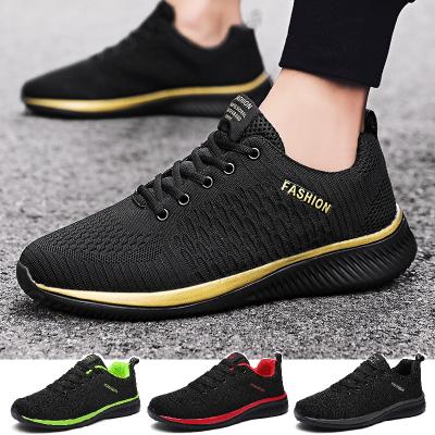 China Breathable Sports Shoes Men Women Knit Breathable Athletic Running Shoes Sneakers Walking Gym Outdoor Training Unisex for sale