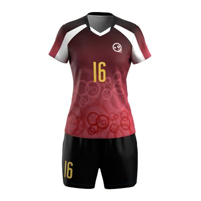 China Custom Embroidered Logo Antibacterial Brazil Wear Sublimation Printed Women Volleyball Suit Wear Sleeveless Shirt Neutral Sleeveless Short for sale