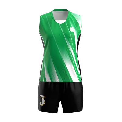 China Latest Antibacterial Design Fashionable Volleyball Set Durable Wearable Jersey Shorts For Sale for sale