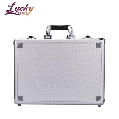 China Professional Aluminum Tool Box Tool Case Waterproof Shockproof Dustproof Small Aluminum Hard Case with Adjustable Dividers for sale