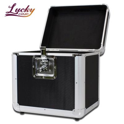 China Large Capacity Aluminum Vinyl Storage Box 70 Records Album Case for sale