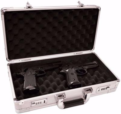 China Waterproof Shockproof Dustproof Aluminum Gun Briefcase Firearms Gun Carrying Case for sale