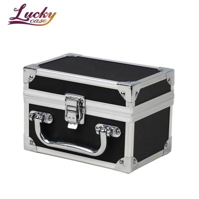 China Aluminum Frame Storage Box Case with Lock for 10 PCGS NGC Factory Manufacture LC-B04 Coin Racks Slabs for sale