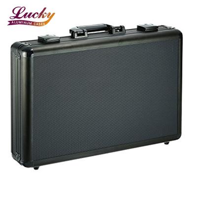 China Storage 24 Large Watch Case Black Waterproof Shockproof Dustproof Aluminum Watch Briefcase for sale