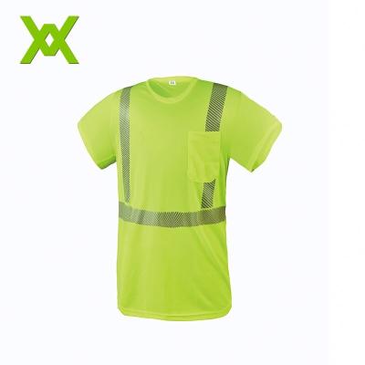 China Wholesale Cheap Wholesale Yellow Class 2 Hi-Force Shirts Safety Workwear Yellow Reflective Printing Shirts From Hotsell for sale