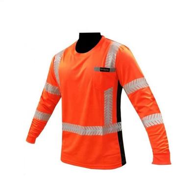 China Cheap Reflective Hotsell Hi Viz Long Sleeve Class 3 Safety Shirt With Reflective Tape for sale