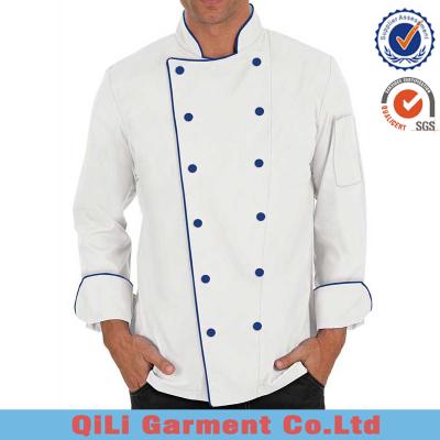 China restaurant & Bar Chef Jacket Restaurant Uniform Hot Selling High Quality Kitchen Cooking Chef Coat for sale