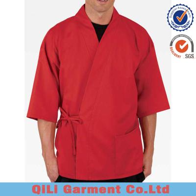 China Fresh high quality jacket restaurant chef uniform kitchen cooking 1pc chef mtm for sale