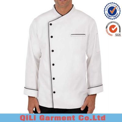 China Kitchen Fresh White Cheap Chef Jacket Coat Uniform Design for sale