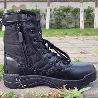 China Hotsell sales promotion anti-jump black waterproof durable military army tactical boots in stock 5 for sale