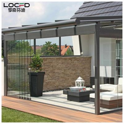 China Easily Assembled Hanging Polycarbonate Outdoor Sheet Patio Canopy Canopy Roof Aluminum Pergola for sale