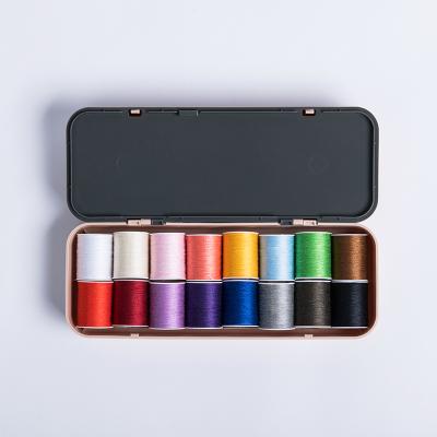 China Wholesale Hot Selling Leather Sewing Set Convenient Sewing Kit Box Travel Home Accessories Box for sale