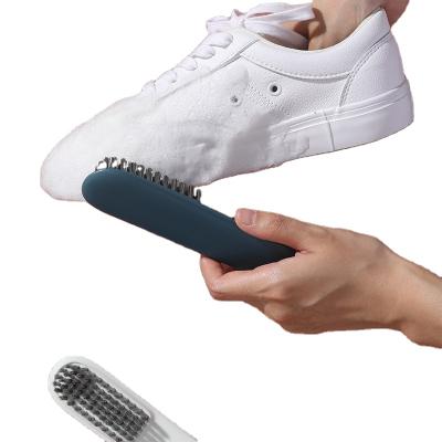 China Soft Durable Plastic Daily Home Hair Brush Brush Shoes Shine Long Handle Cleaning Brush For Shoe for sale