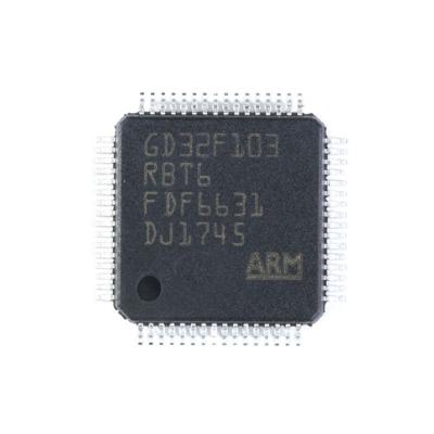 China 100%Original Electronic Components LQFP-64 32Bit Standard Microcontroller Chip GD32F103 GD32F103RBT6 for sale