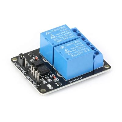 China 5V 2-Channel Relay Module Sealed Shield for Arduino ARM IMAGE AVR DSP 5V 2 Channel Electronic Relay Module for sale