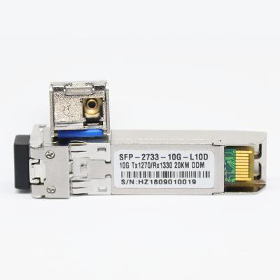 China FTTH FTTB FTTX Network 10G BIDI 11270/1330nm 40KM SFP+ Router With Port Switch 8 Gigabit SFP Switch for sale