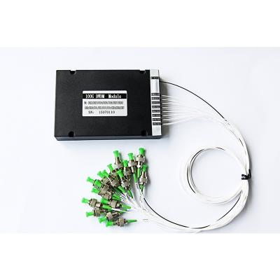 China Passive Fiber Equipment 16 Channels CWDM Splitter dwdm Module Mux Demux WDM Box Dwdm mux demux for sale