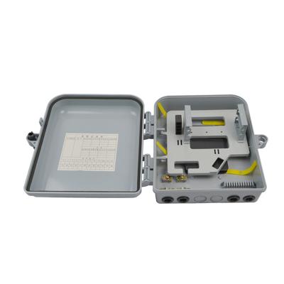 China Wall Mounted FTTH FTTB FTTX Network FTTH Solution 1X16 16 Cores Indoor And Outdoor Fiber Optic Terminal Box for sale