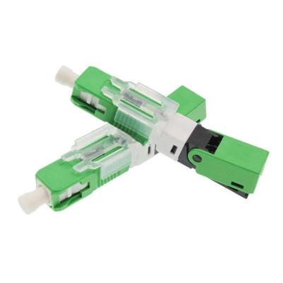 China ESC250D/APC FTTH SC/APC fiber optic quick cost-effective fiber optic connector SC APC singlemode fast connector for sale