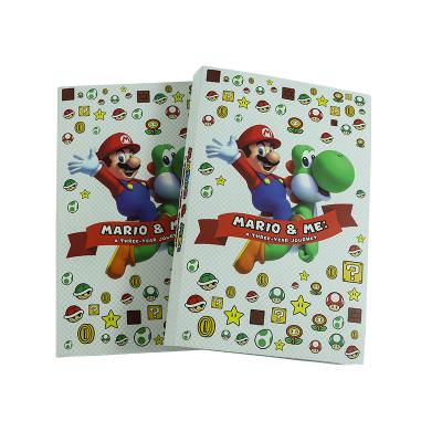 China High Quality Customizable Pattern Mario Notebook Student Diary Book Cute Hardcover Book for sale