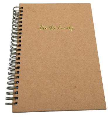 China Wholesale Custom High Quality Spiral Organizer Diary Price Kraft Planner Notebook for sale