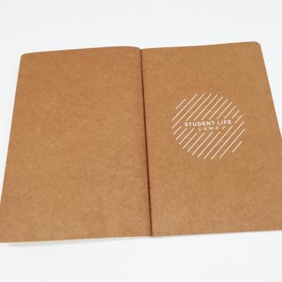 China Printed Custom Blank A5 Kraft Paper Notebook for sale