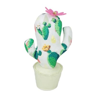 China New Design Minimalist Textile Home Decoration Polyester Filling Felt Pot Cactus Clothes Form Plant for sale