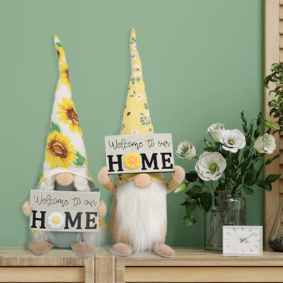 China Farmhouse Welcome Home Decorations Welcome Home Sign Gnome Home Front Door Novelty Ornaments for sale