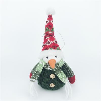 China Christmas Tree Decoration China Manufacturer Xmas Tree Ornament Hanging Lovely Plush Snowman Animated Decoration For Christmas for sale