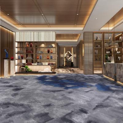 China Stain Resistant Stylish Low Price Factory Cheap Carpet, New Arrival Custom Made Porcelain Printing Carpet, Modern Hotel Area Public Carpet for sale