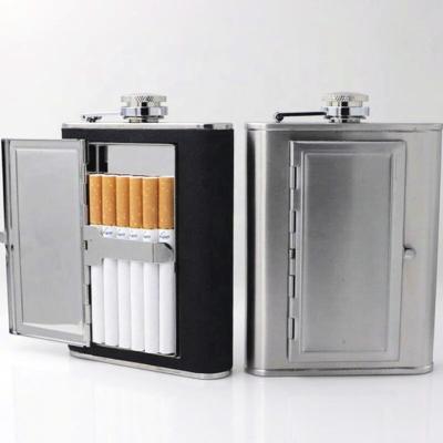 China Keeping Drinks t& Ho; Stainless Steel Cold Hip Flask With Cigarette Holder Gift Set For 5oz 6oz for sale