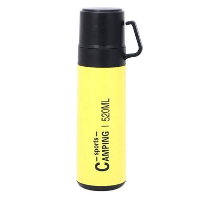 China Business Stainless Steel Vacuum Flask Thermos Water Bottle With Handle 500ml With 2 Cups for sale