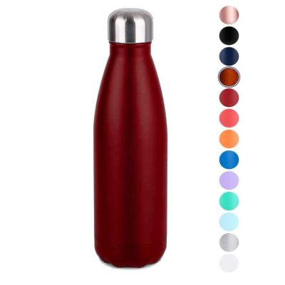 China Double 500ML Stainless Steel PORTABLE Vacuum Flask Insulated Thermal Water Bottle Thermos Coffee Travel Mug for sale