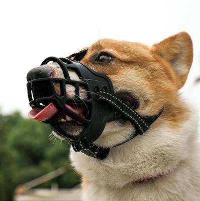 China Sustainable High Quality Adjustable Soft Silicone Dog Face Muzzle With Buckle for sale