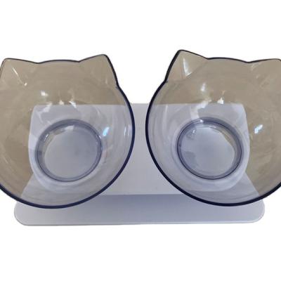 China Sustainable Wholesale Favorable Price Double Pet Bowl Holder Plastic And Manufacture for sale