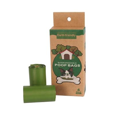 China Stored Eco Friendly Biodegradable Cornstarch Dog Poop Bags Pet Waste Waste Bag for sale