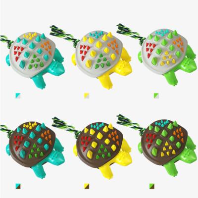 China New Design Viable Multicolor Turtle Dog Toys Pet IQ Training Toy Dog Interactive Puzzle Toy for sale