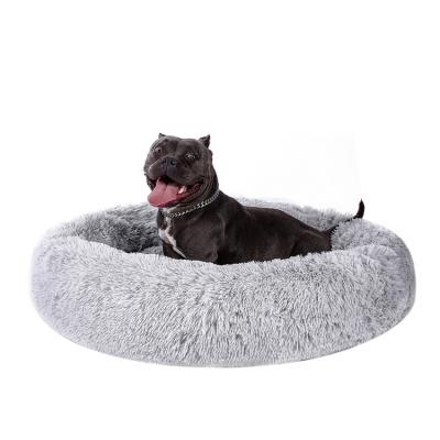 China China Factory Round Shape Luxury Plush Hot Selling Comfortable Travel Memory Foam Dog Accessories Pet Bed for sale