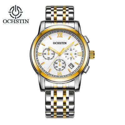 China Brand New OCHSTIN Chronograph Male Watches Classic Steel Belt Men's Business Classic Steel Belt Business Explosion Three Eyes 6 Pin Waterproof Watch for sale