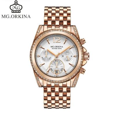 China MG Chronograph. ORKINA Designer Wristwatch Stainless Steel Luxury Classic Watch For Man for sale