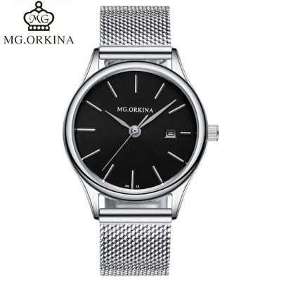 China ORKINA Chronograph Luxury Brand Clock Wristwatch Masculine Men Watch Stainless Steel Watches for sale