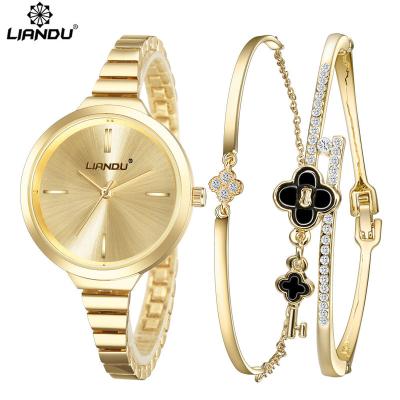 China LIANDU Chronograph Fashion Women's Diamond Bracelet Watch Luxury Jewelry Ladies Girl Female Hour Quartz Wristwatches Casual Set for sale